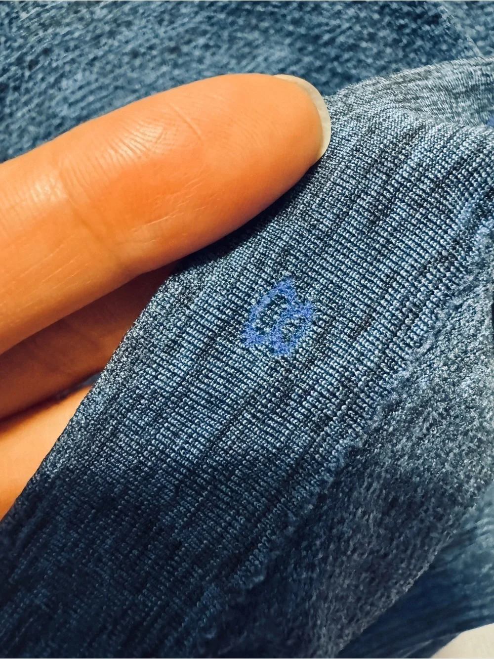 lululemon athletica Women's Heathered Blue Long-Sleeve Tee Size 8